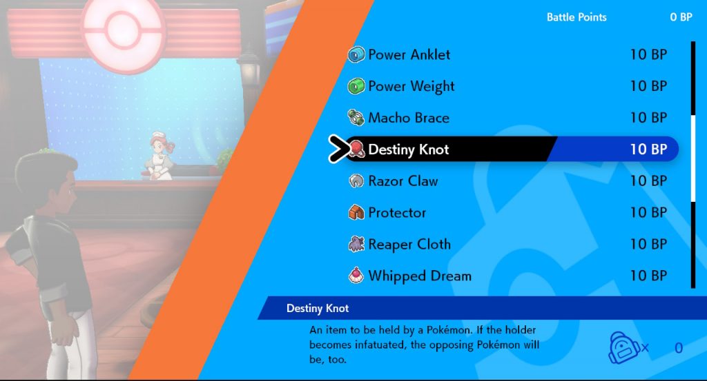 How can You use the Destiny Knot Pokémon Sword?